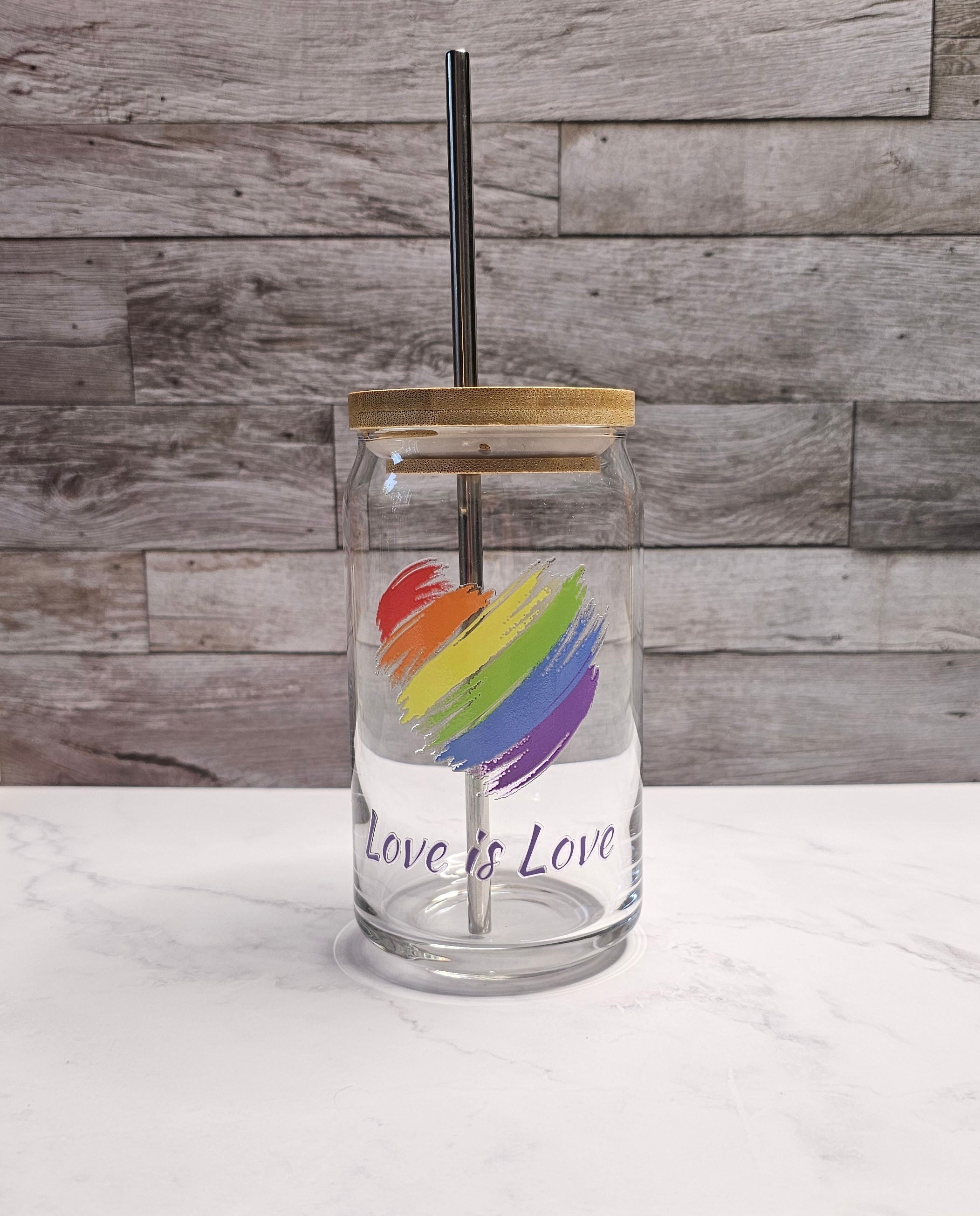 🌈 "Love is Love" Rainbow Heart